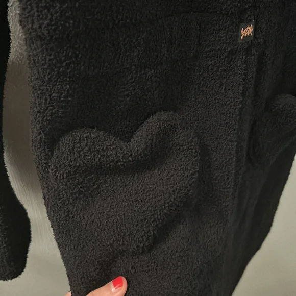 Yitty Cozy Black Onesie with Heart Pockets - Picture 9 of 12